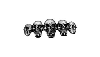 Emblem Skull In Line Small