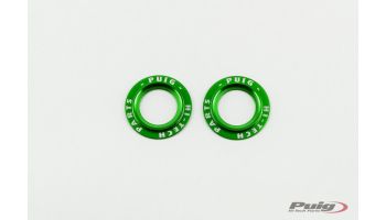Puig set of green aluminium rings for PHB swing protector
