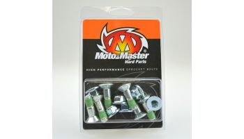 Moto-Master Euro sprocket bolt kit: 6x M8-26mm Torx head bolt, thread patch pre-