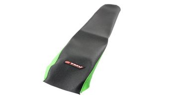 TMV Seatcover KX125/250 03-08 KX250F 04-05 Black/Green