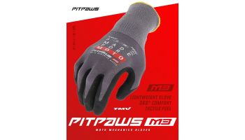 TMV Pitpaws gloves Black "Made for Moto" XL
