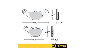ProX Front Brake Pad RM80/85 '96-04