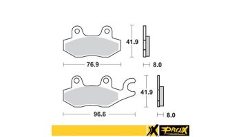 ProX Front Brake Pad LT-R450 '06-11 (Right) + YFZ450 '04-09