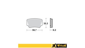 ProX Rear Brake Pad KTM450/505/525SX-XC ATV '08-11