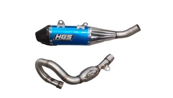 HGS Exhaust system 4T Complete set new design KTM450SX-F 19- Blue