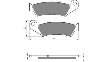 GOLDFREN Brake Pads 004 Ceramic carbon AD