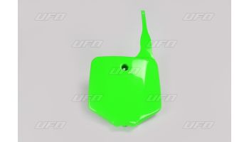 UFO Front number plate KX65 00- Green 026