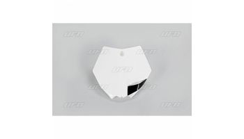 UFO Front number plate KTM85SX 13-17, White 047