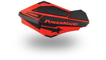 Powermadd Sentinel Handguards, Red/Black-Polaris