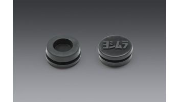 Yoshimura RUBBER GROMMET WITH LOGO TO COVER END-CAP INSERT HOLE FOR RS-9 MUFFLER