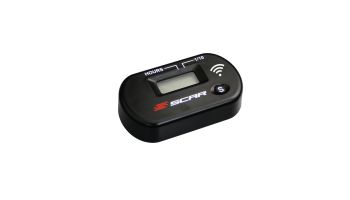 Scar Wireless Hour Meter working by vibrations - Black color