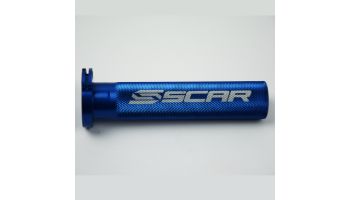 Scar Aluminum Throttle Tube + Bearing - Kawasaki/Suzuki/Yamaha - Blue color
