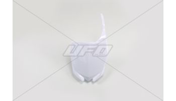 UFO Front number plate YZF250 10-18 /450 10-17 / YZ125/250 2015- White 046