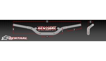Renthal Handlebar 611 XR70R/CRF70 Playbike 110cc Silver