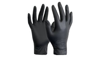 Hyper Nitrile Gloves Black M (50-pack)