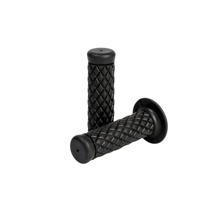 Handgrips, Cafe style, Black for Ø 25 mm (1")