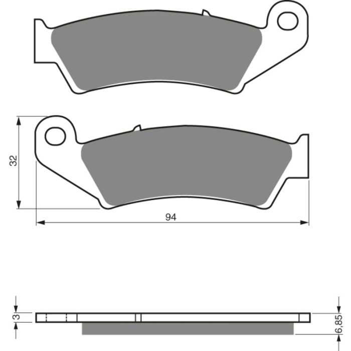 GOLDFREN Brake Pads 041 Ceramic Carbon AD