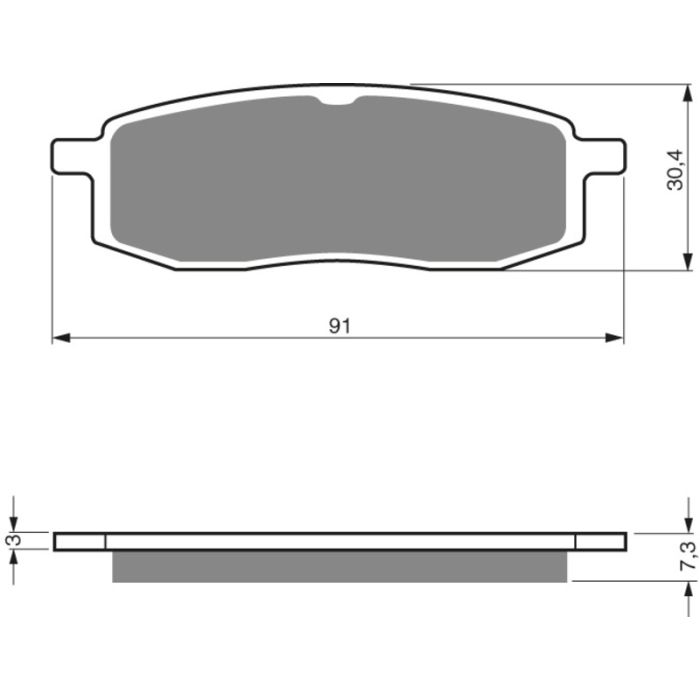 GOLDFREN Brake Pads 043 Ceramic Carbon AD