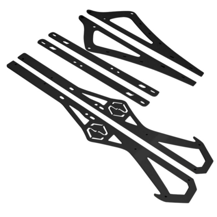 ITEK Rail stiffeners powdercoated black Arctic Cat M 2017- 153"