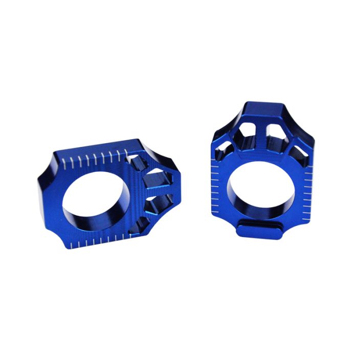 Scar Axle Blocks - Yamaha Blue color