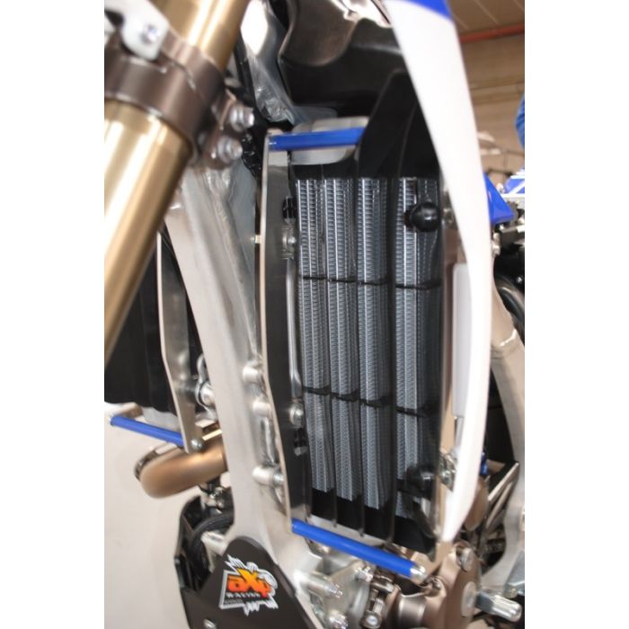 AXP Radiator Braces Blue Spacers Yamaha WRF450 12-13