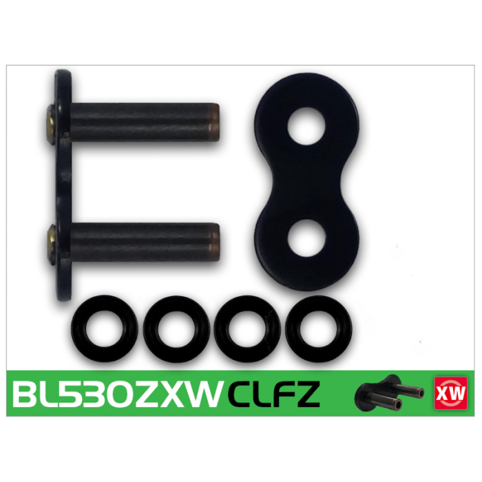 RK BL530 ZXW rivet link Black Scale
