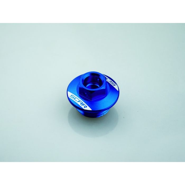 Scar Oil Filler Plug - Honda/Yamaha Blue color